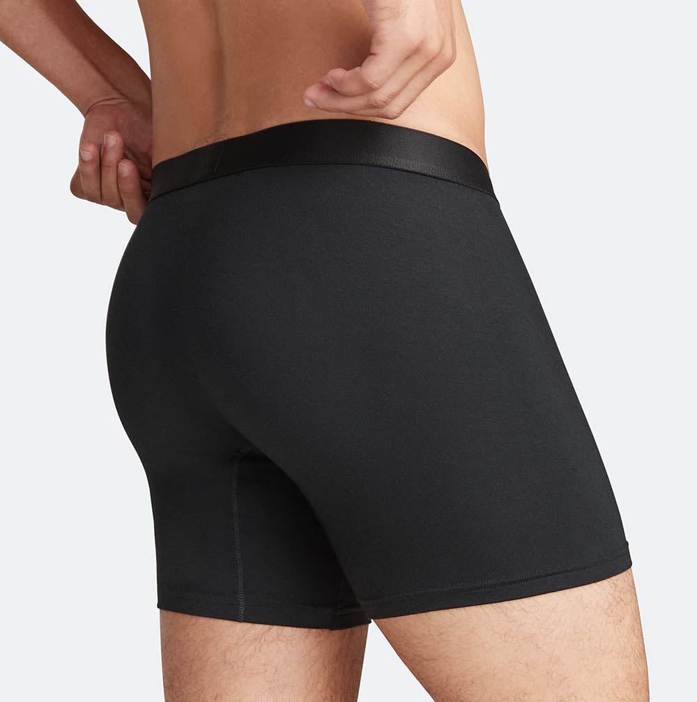 Second Skin Tencel™Modal Standard Length Boxer Brief - No Fly (6 inch inseam leg)