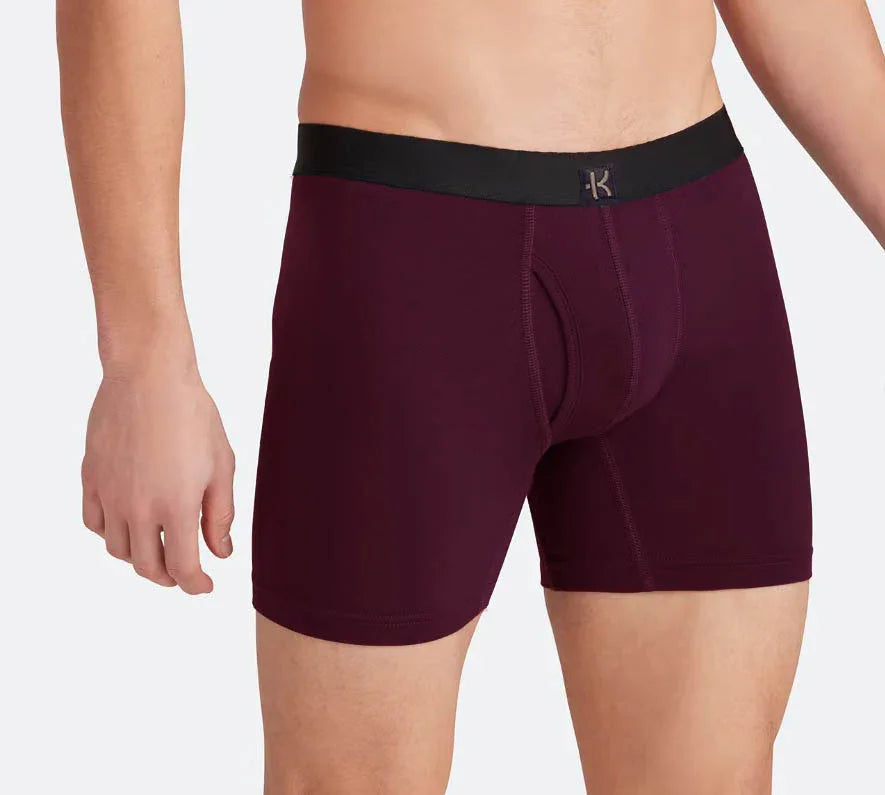 Second Skin Tencel™ Modal Standard Length Boxer Brief - With Fly - 6 inch inseam leg