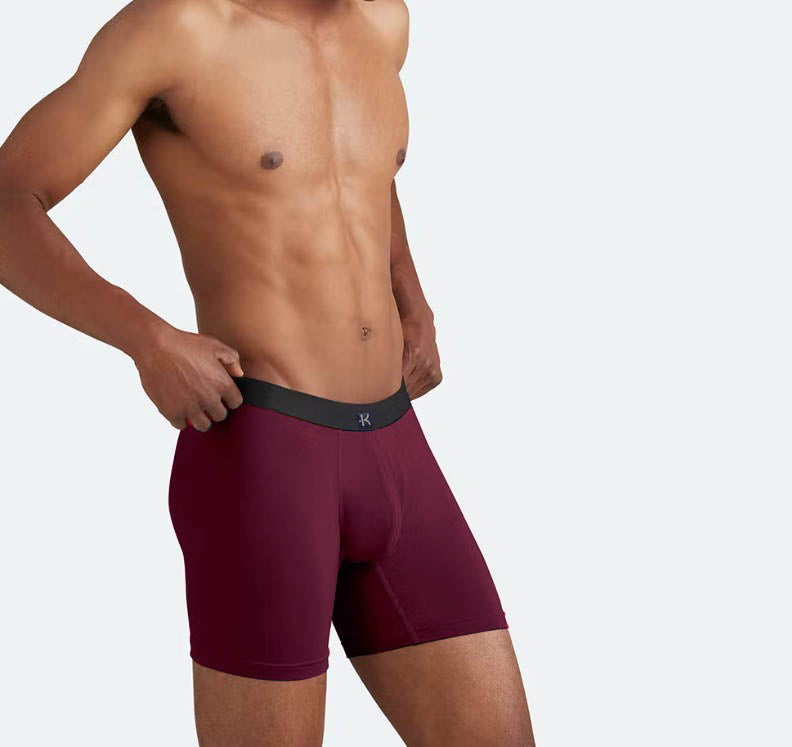 Second Skin Tencel™Modal Standard Length Boxer Brief - No Fly (6 inch inseam leg)