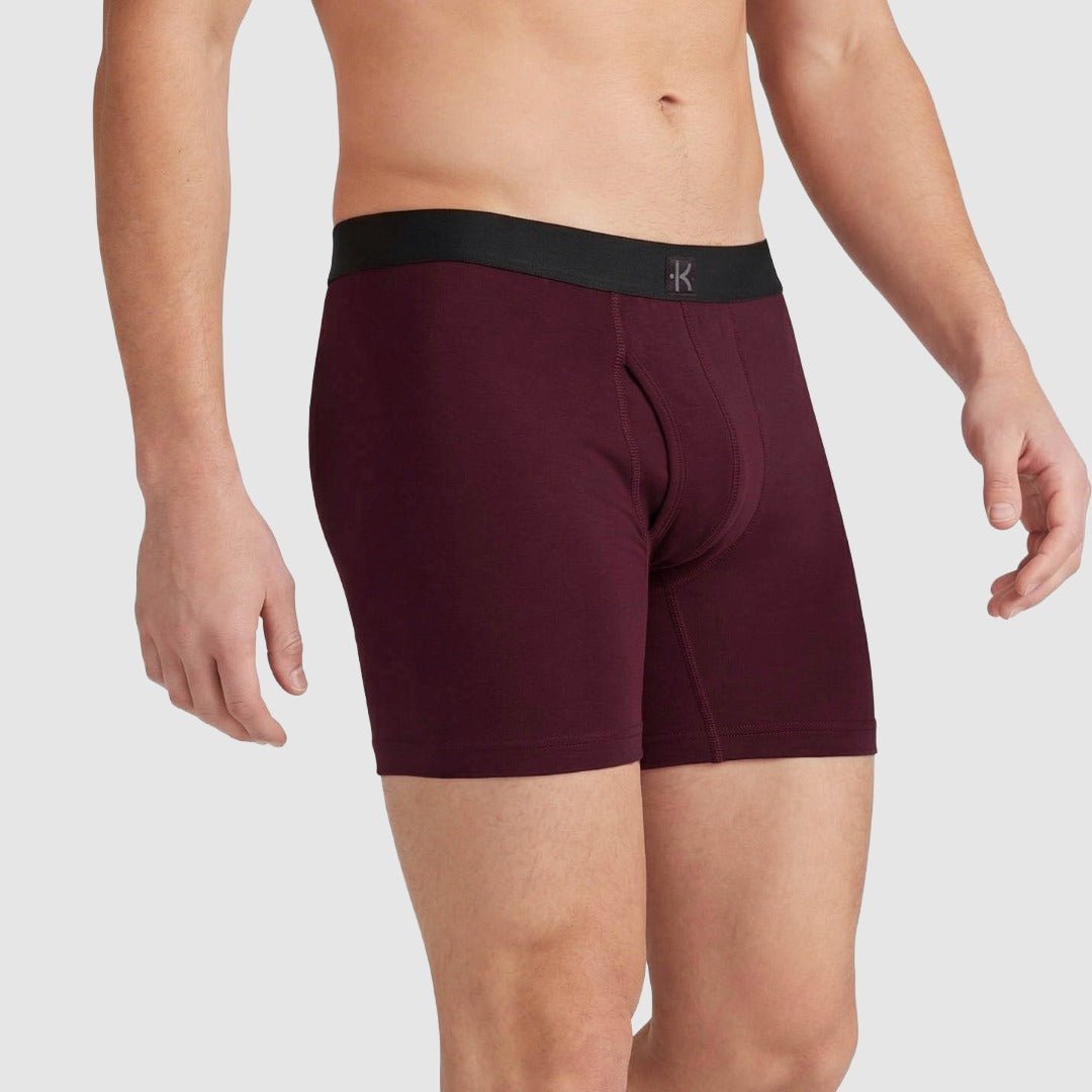 Second Skin Tencel™ Modal Standard Length Boxer Brief - With Fly - 6 inch inseam leg - kula