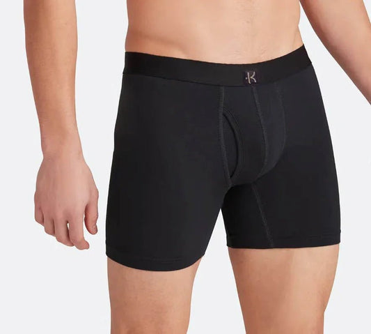 Second Skin Tencel™ Modal Standard Length Boxer Brief - With Fly - 6 inch inseam leg - kula