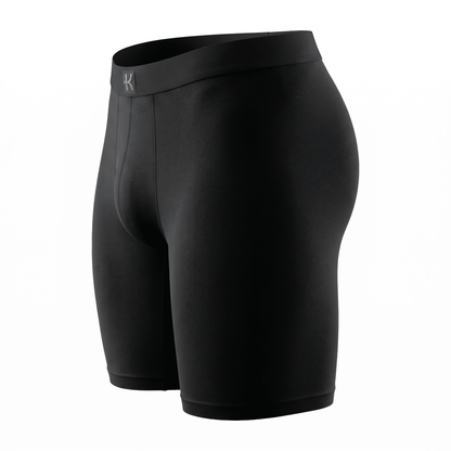 Second Skin Tencel™ Modal Long Leg Boxer Brief - With Fly - 9 inch inseam leg - kula