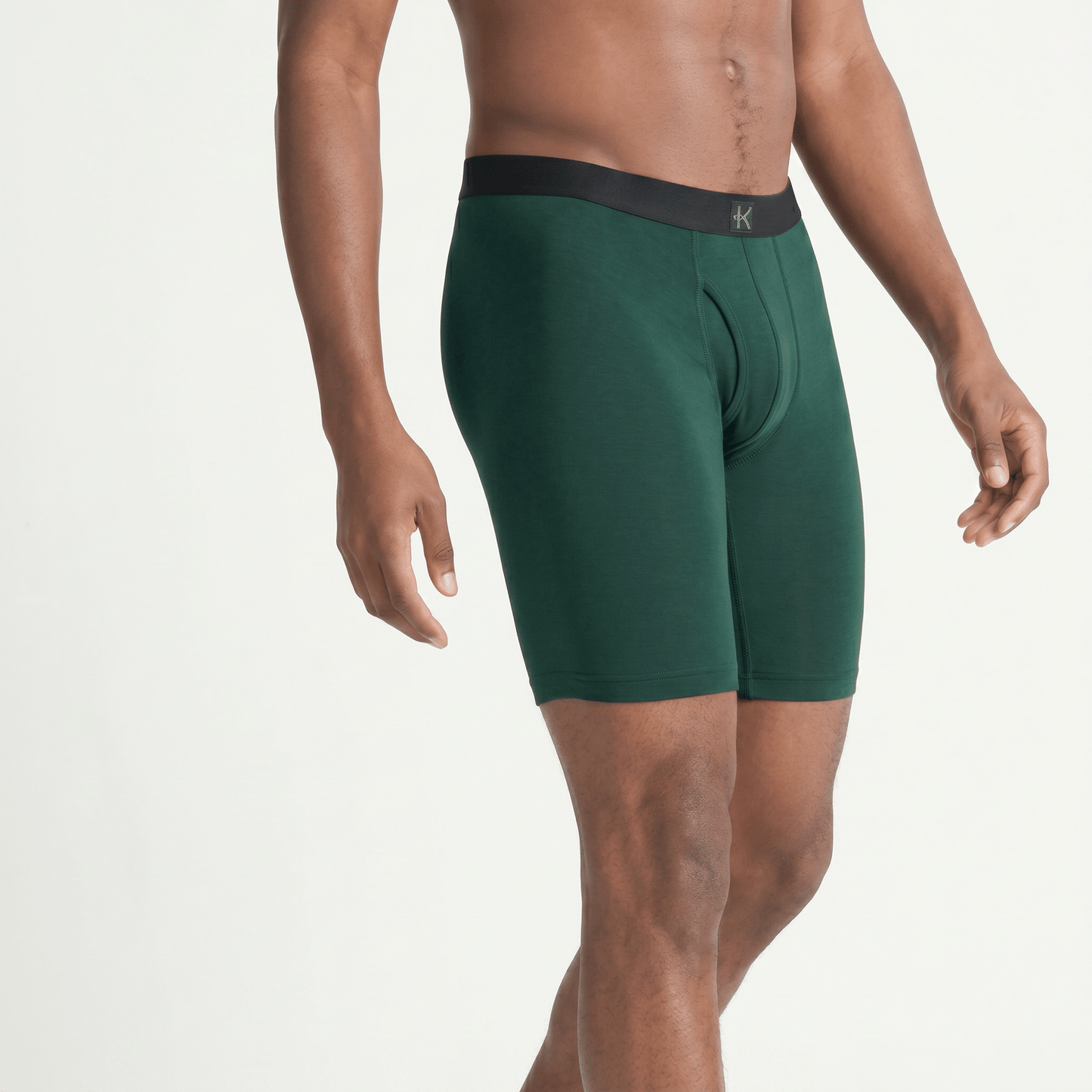 Second Skin Tencel™ Modal Long Leg Boxer Brief - With Fly - 9 inch inseam leg - kula