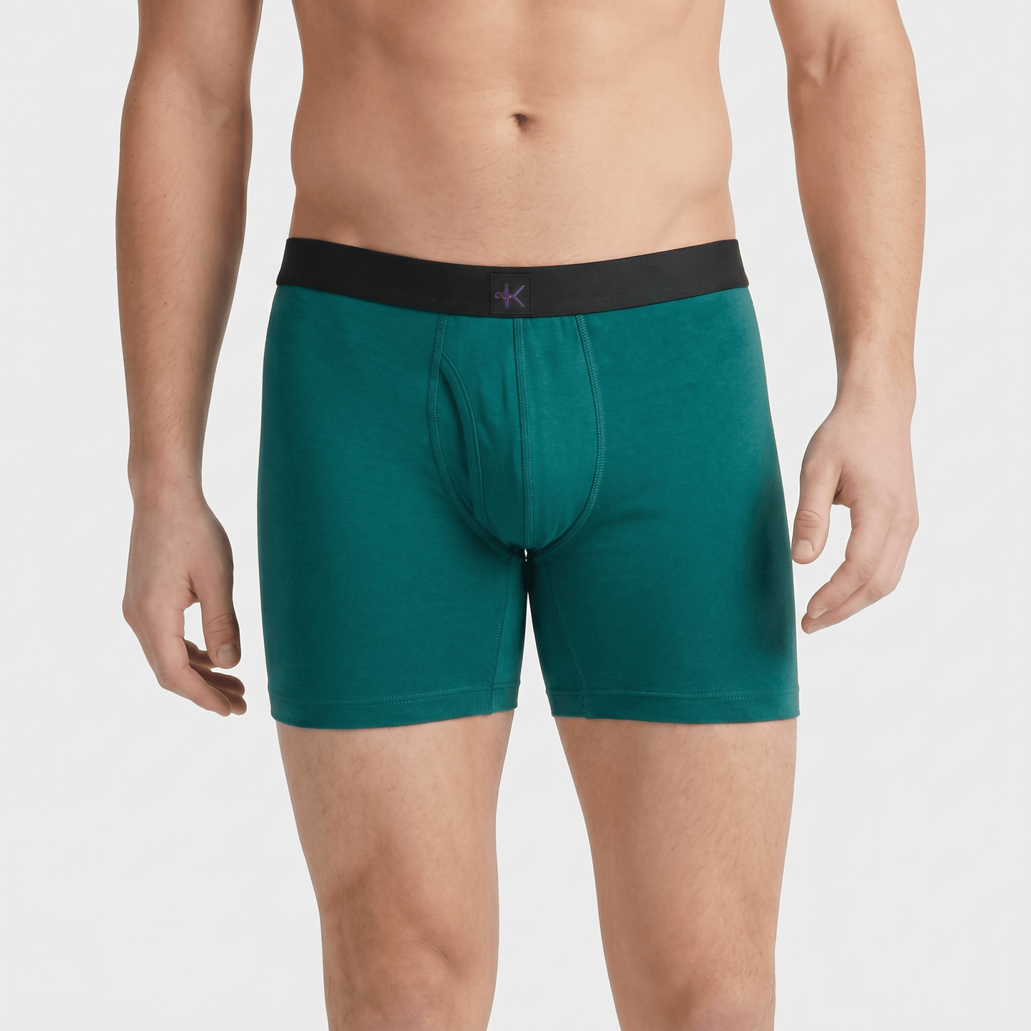 Second Skin Tencel™ Modal Standard Length Boxer Brief - With Fly - 6 inch inseam leg - kula
