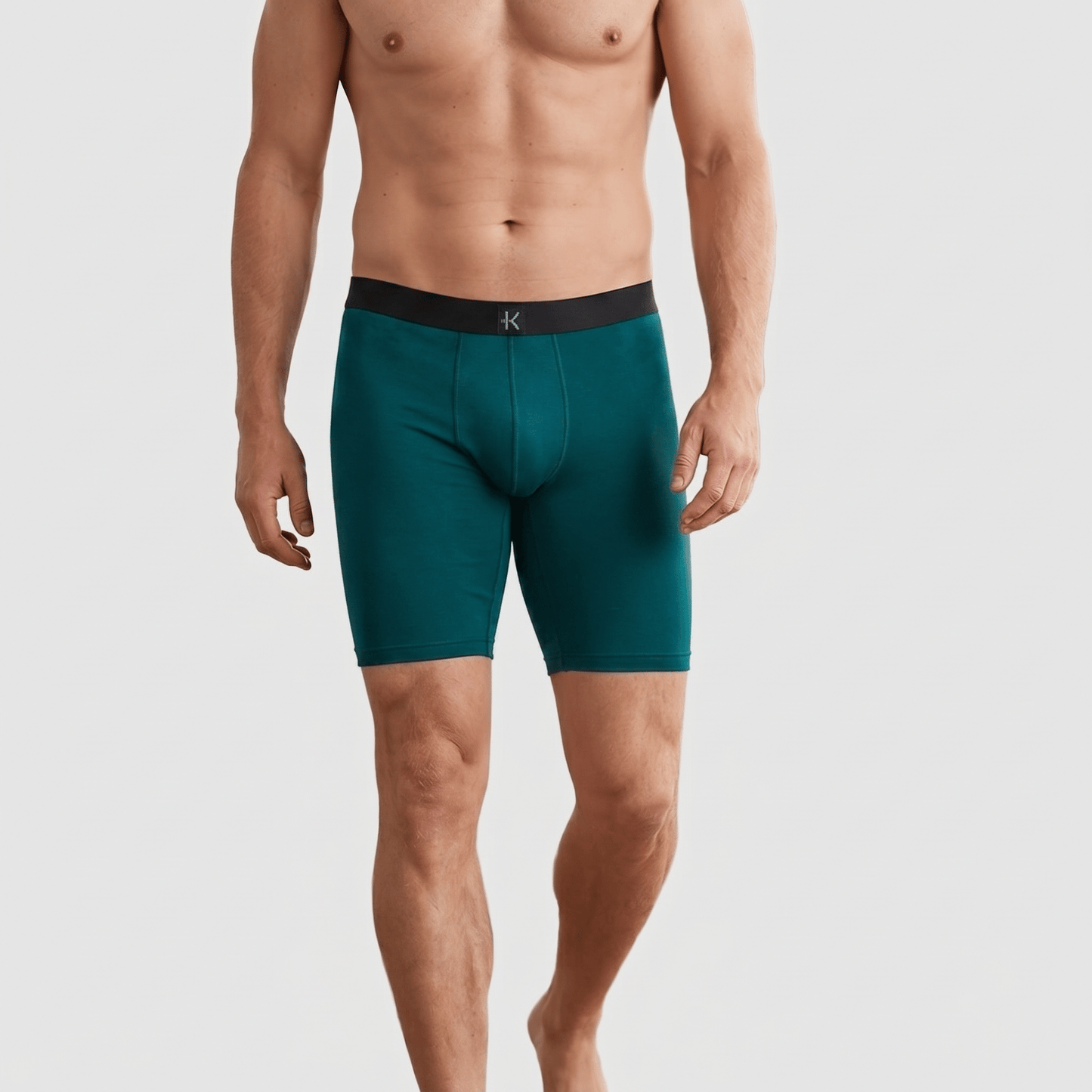 Second Skin Tencel™ Modal Long Leg Boxer Brief - With Fly - 9 inch inseam leg - kula