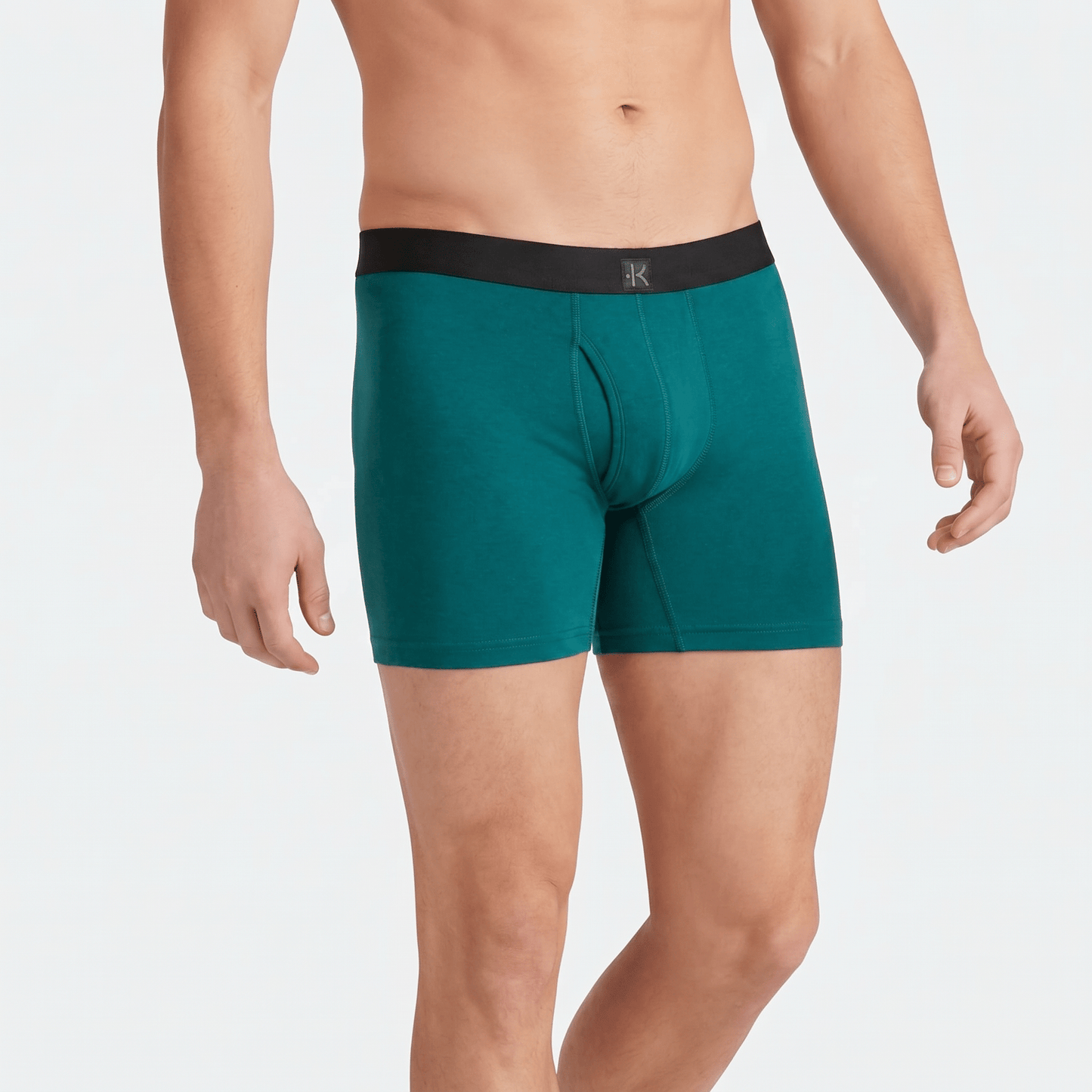 Second Skin Tencel™ Modal Standard Length Boxer Brief - With Fly - 6 inch inseam leg - kula
