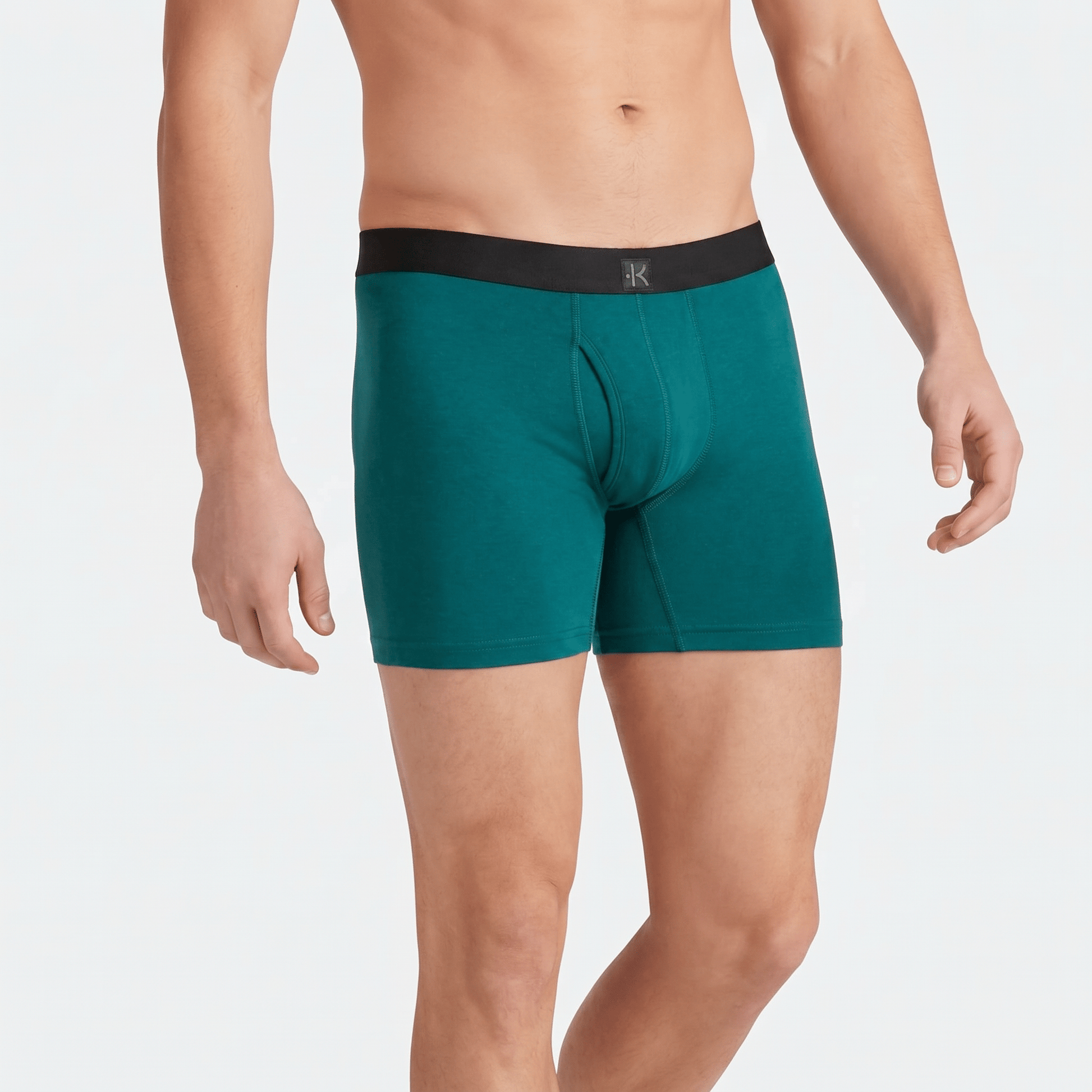 Second Skin Tencel™ Modal Standard Length Boxer Brief - With Fly - 6 inch inseam leg - kula