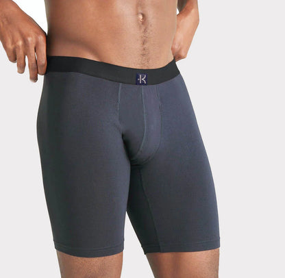 Second Skin Tencel™ Modal Long Leg Boxer Brief - No Fly (9 inch inseam leg)