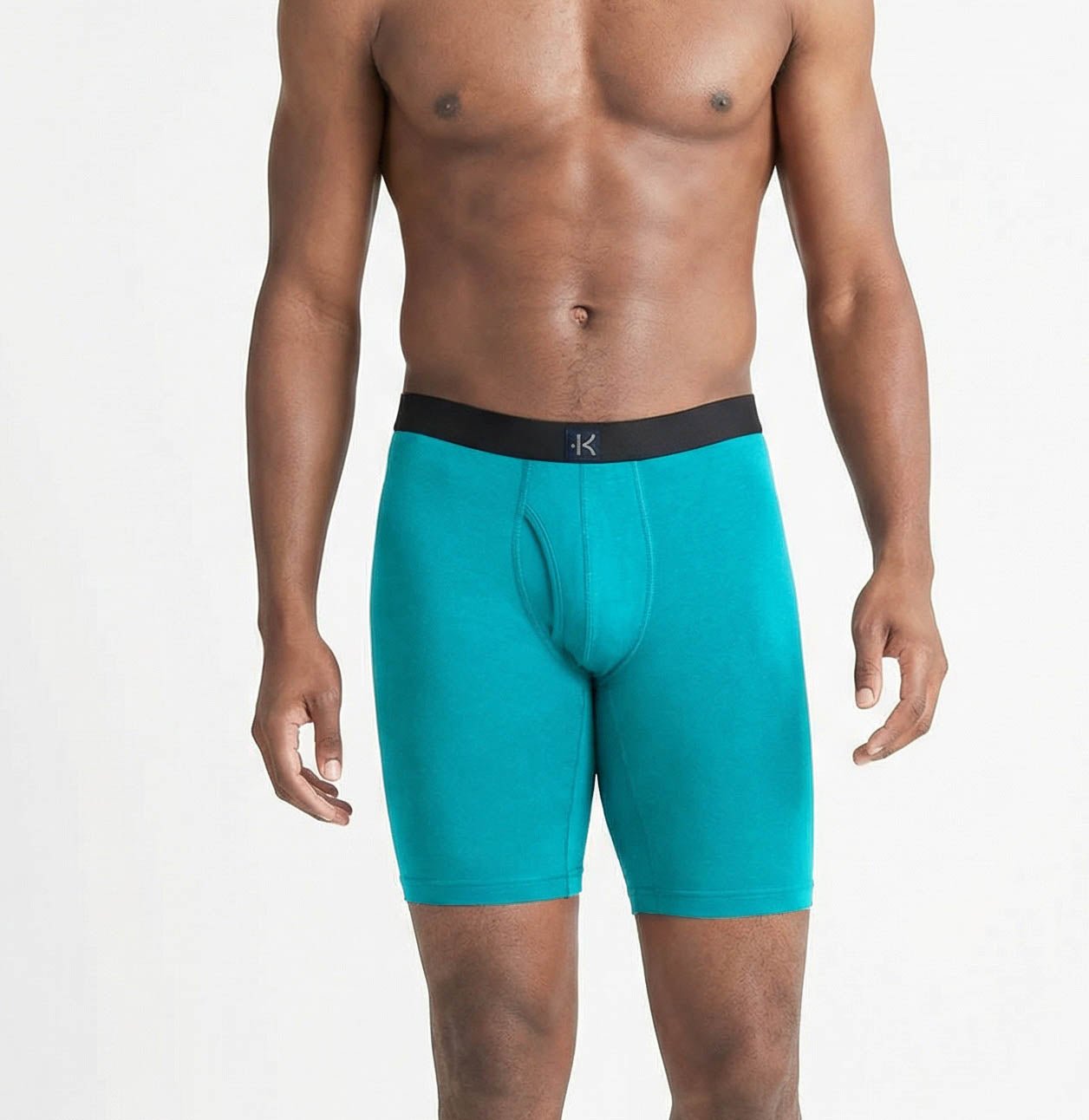 Second Skin Tencel™ Modal Long Leg Boxer Brief - With Fly - 9 inch inseam leg - kula