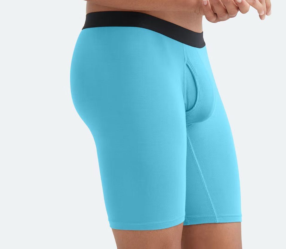 Second Skin Tencel™ Modal Long Leg Boxer Brief - With Fly - 9 inch inseam leg - kula