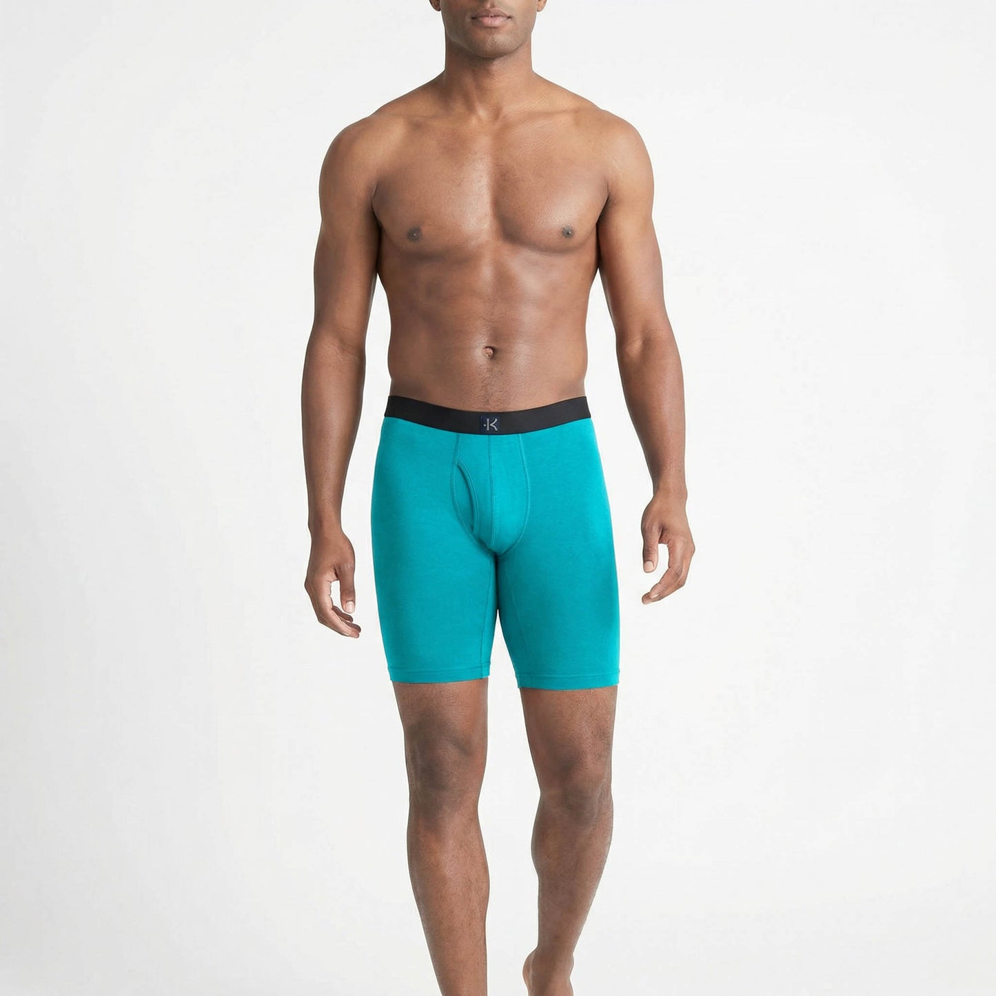 Second Skin Tencel™ Modal Long Leg Boxer Brief - With Fly - 9 inch inseam leg - kula