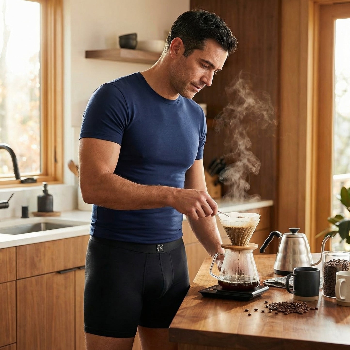 Second Skin Tencel™Modal Standard Length Boxer Brief - No Fly (6 inch inseam leg)