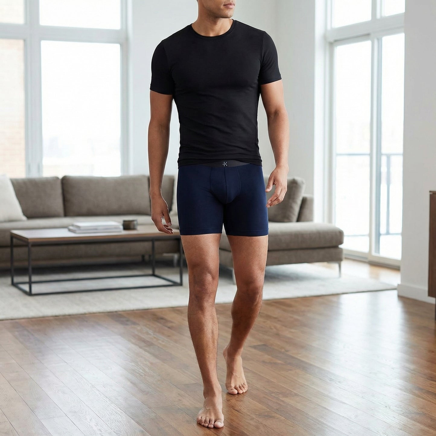 Second Skin Tencel™Modal Standard Length Boxer Brief - No Fly (6 inch inseam leg)