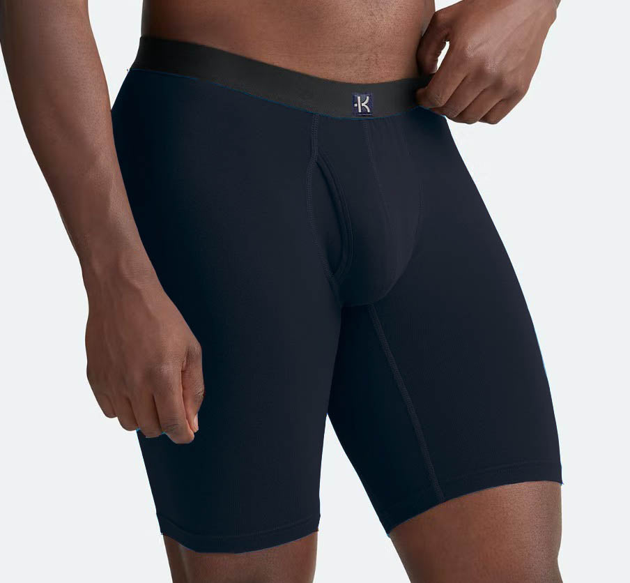 Second Skin Tencel™ Lyocell Long Leg Boxer Brief - With Fly - 9 inch inseam leg