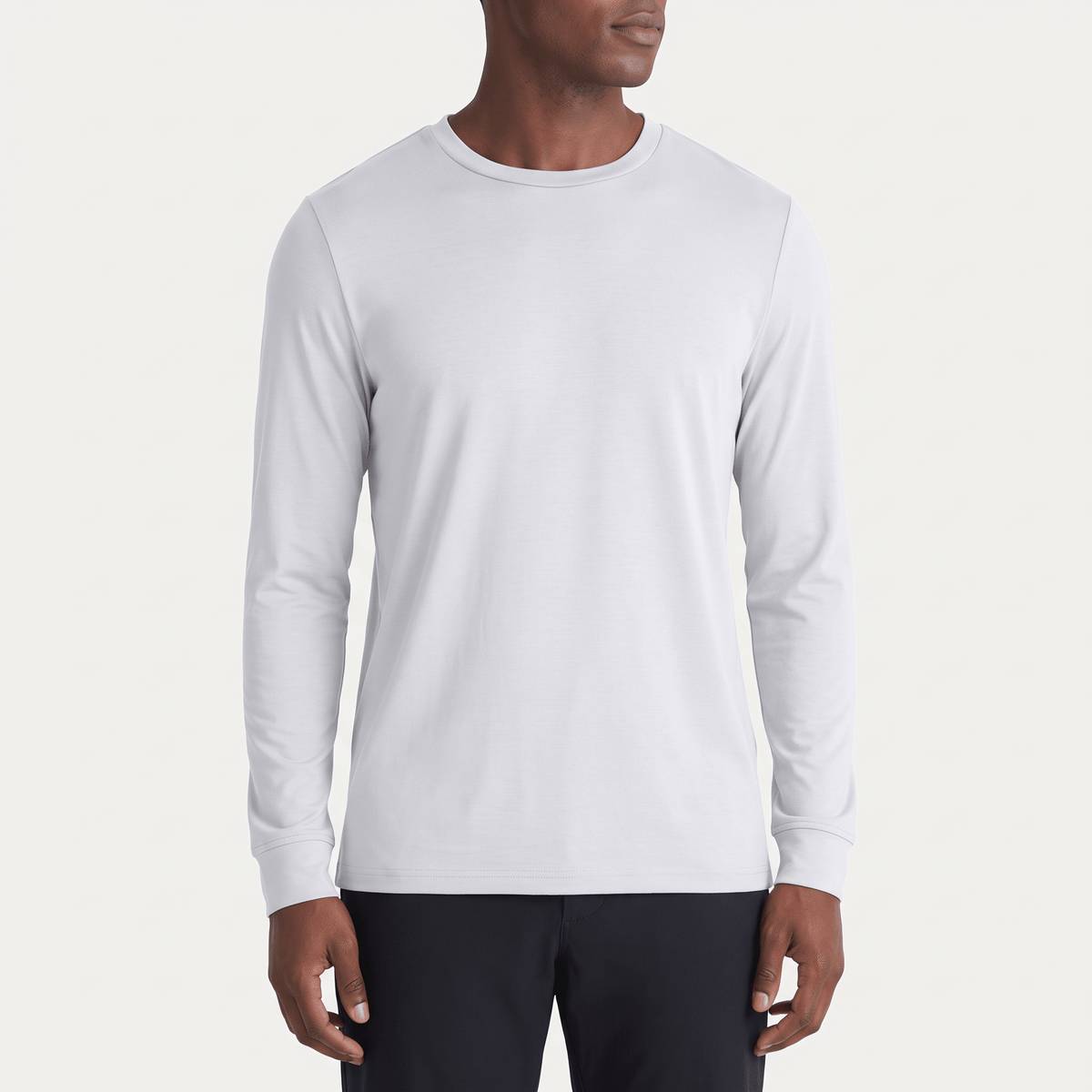 The Second Skin TENCEL™ Crew Neck Long Sleeve T-Shirt - kula
