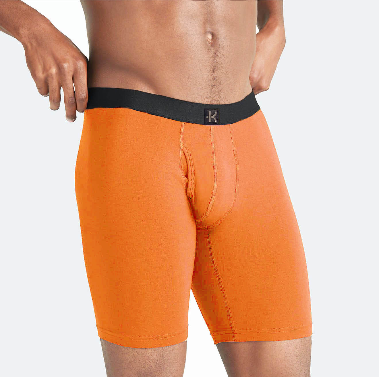Second Skin Tencel™ Lyocell Long Leg Boxer Brief - With Fly - 9 inch inseam leg