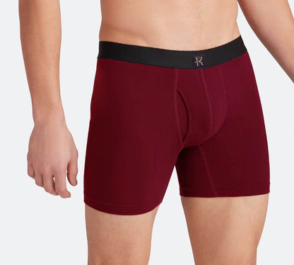 Second Skin Tencel™ Lyocell Standard Length Boxer Brief - With Fly - 6 inch inseam leg