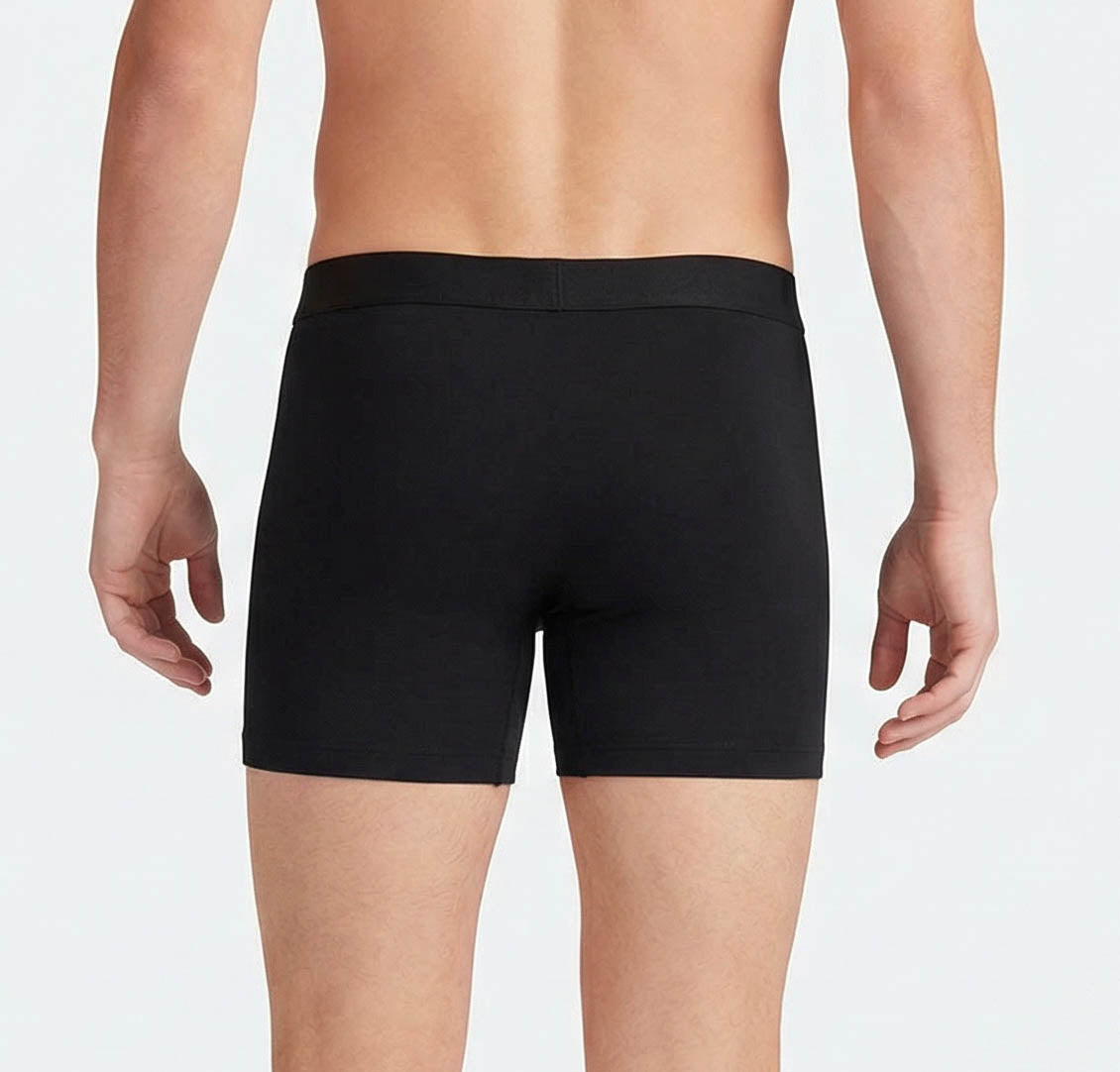 Second Skin Tencel™ Modal Standard Length Boxer Brief - With Fly - 6 inch inseam leg