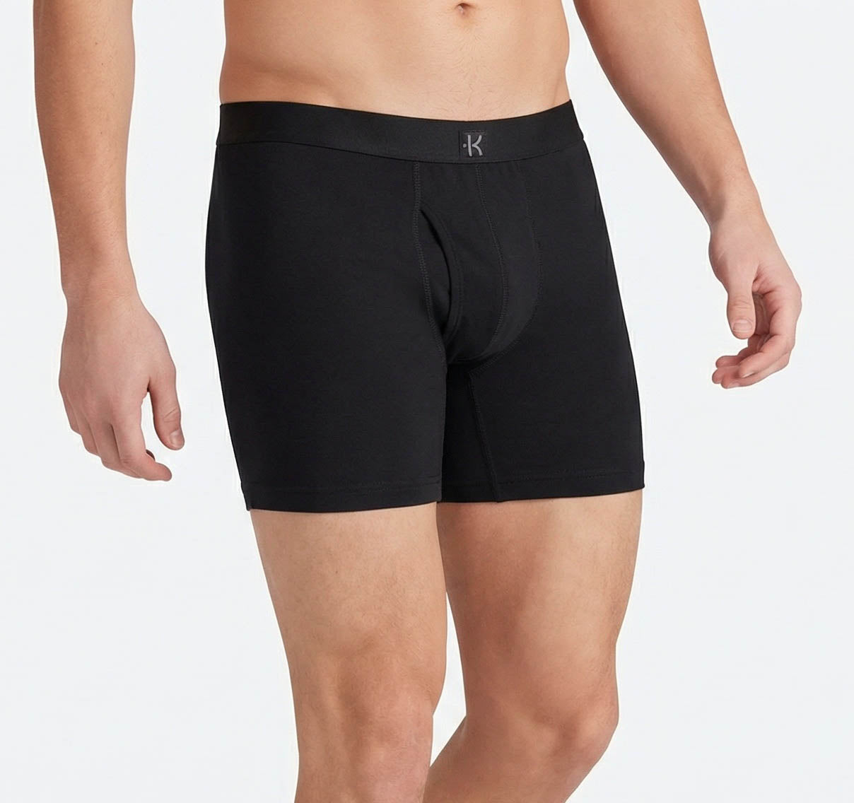 Second Skin Tencel™ Modal Standard Length Boxer Brief - With Fly - 6 inch inseam leg