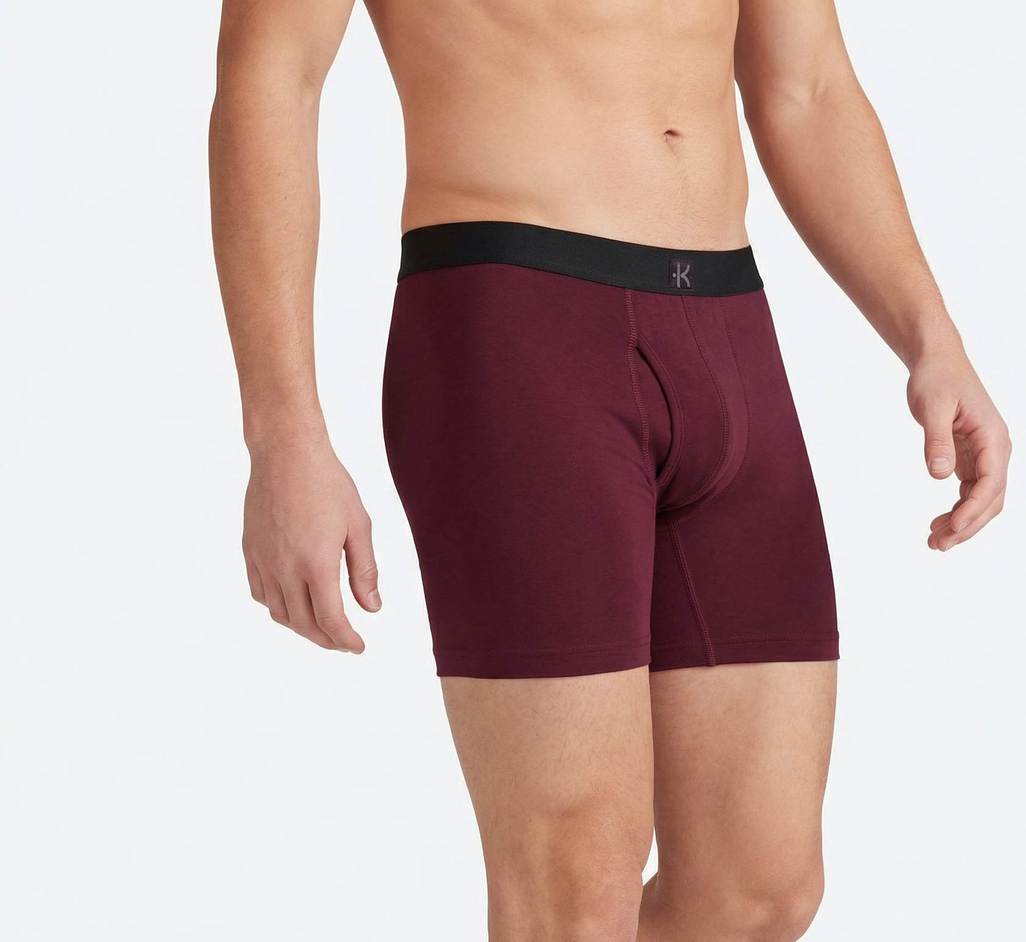 Second Skin Tencel™ Modal Standard Length Boxer Brief - With Fly - 6 inch inseam leg