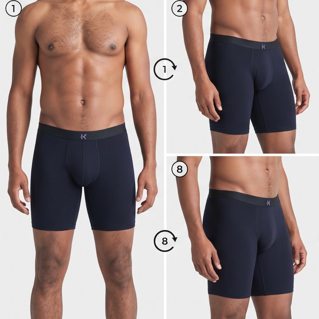 Second Skin Tencel™ Modal Long Leg Boxer Brief - No Fly (9 inch inseam leg) - kula