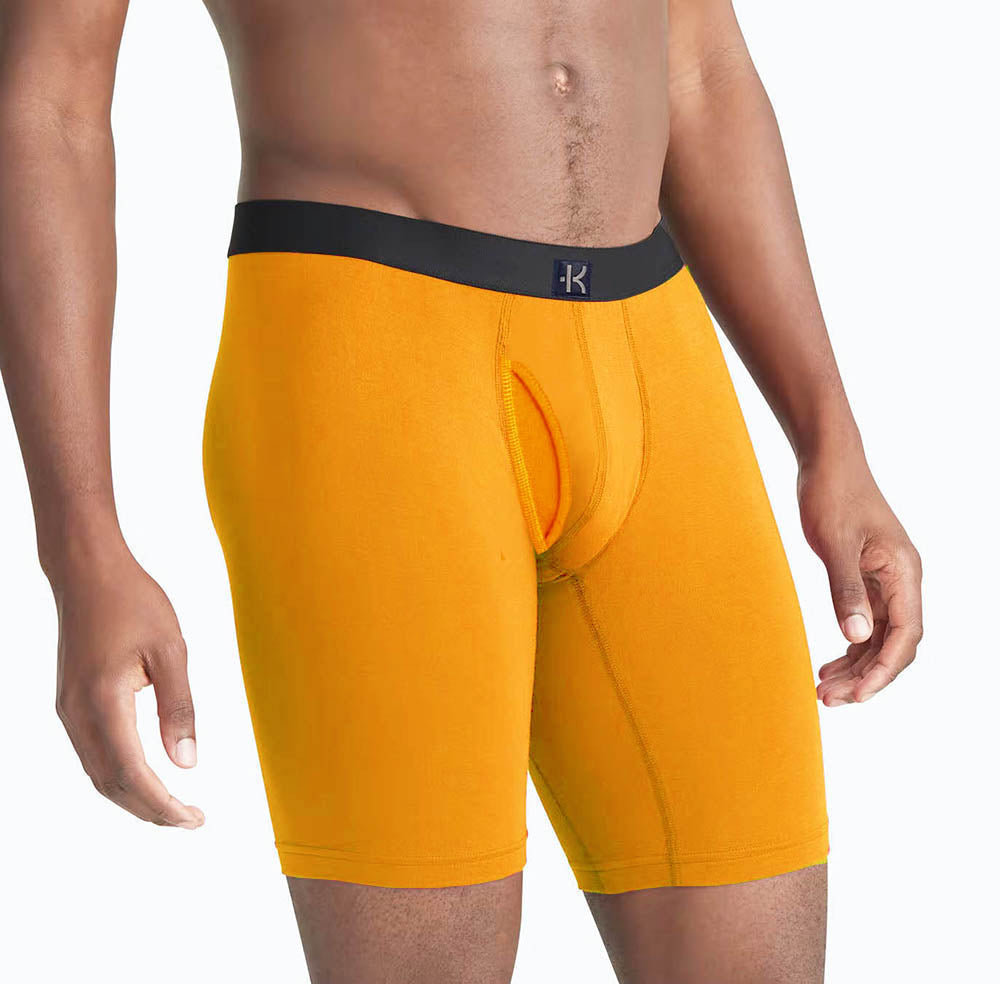 Second Skin Tencel™ Lyocell Long Leg Boxer Brief - With Fly - 9 inch inseam leg